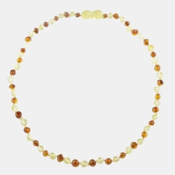Amber necklace for girls or boys polished beads